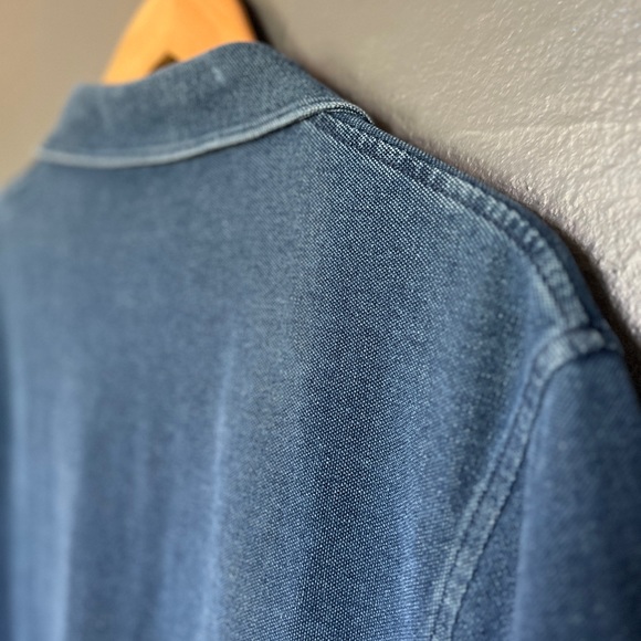Wallace & Barnes indigo dyed polo Large - Picture 5 of 6